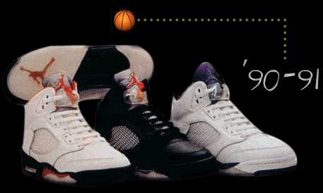 Cinquè model de la línia Air Jordan, cronologia 90-91