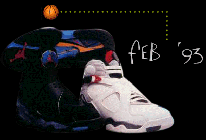 Octavo modelo de la línea Air Jordan, cronología febrer de 1993
