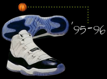 Variant baixa de l'Air Jordan XI, cronologia 95-96